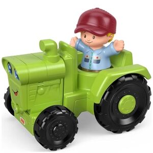 Fisher-Price Little People Helpful Harvester Tractor Vehicle & Farmer Figure
